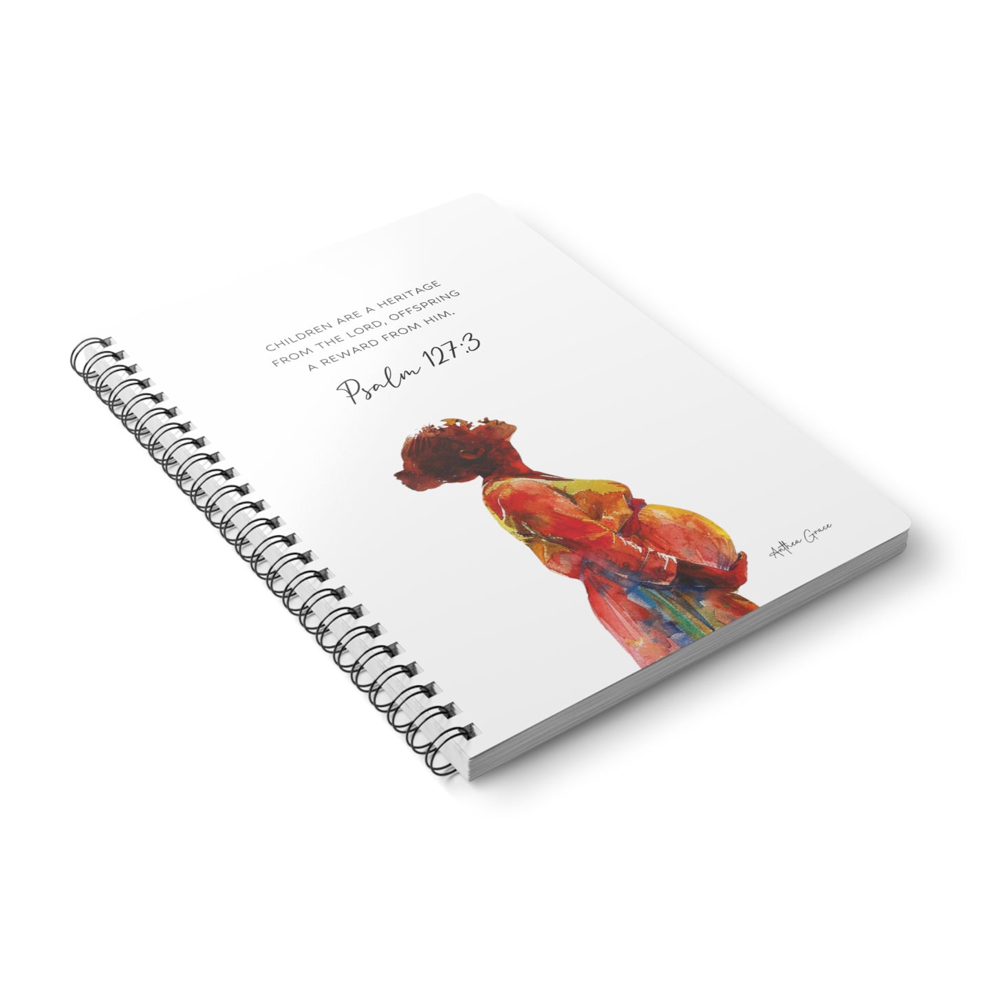 Psalm 127:3 Spiral A5 Notebook