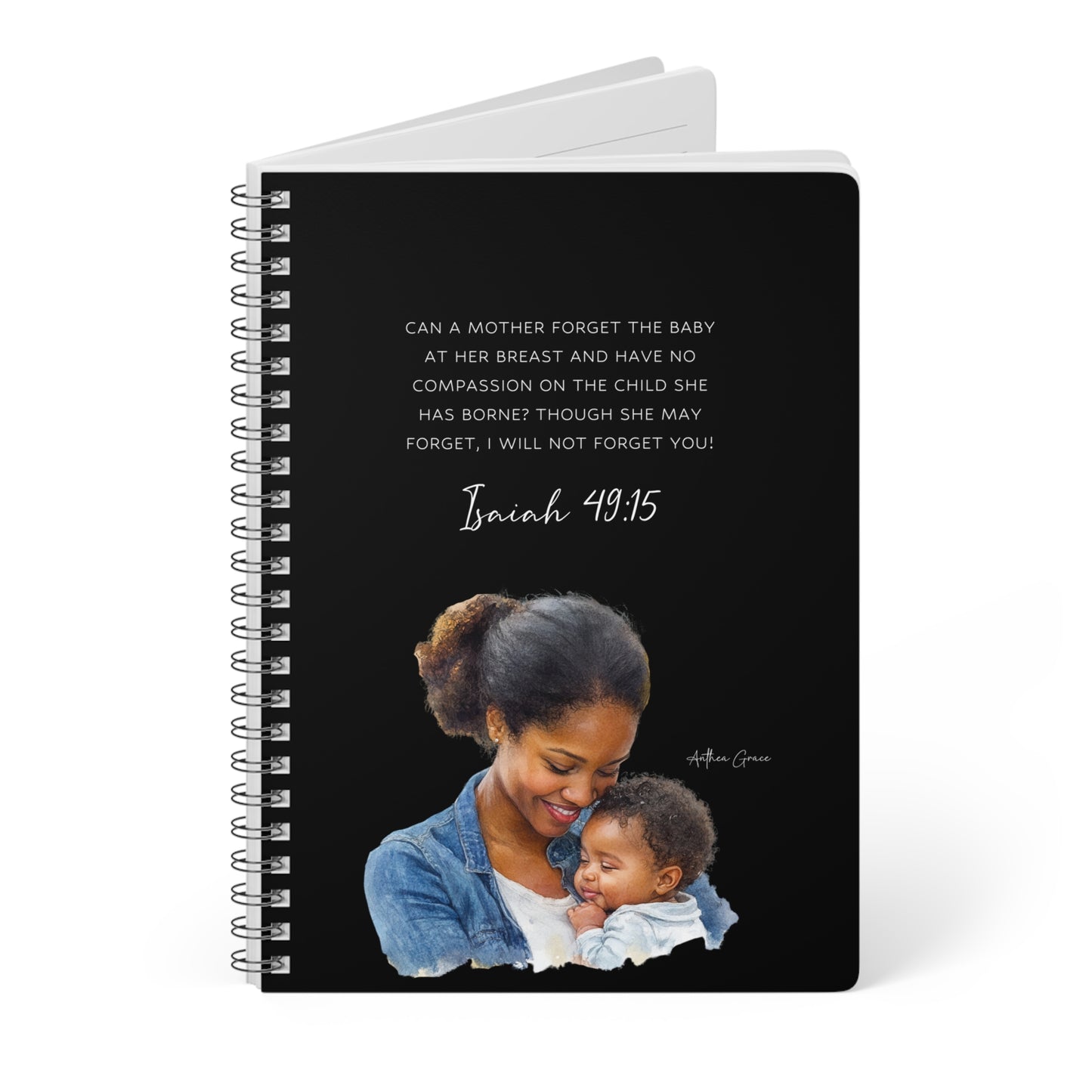 Isaiah 49:15 Spiral A5 Notebook