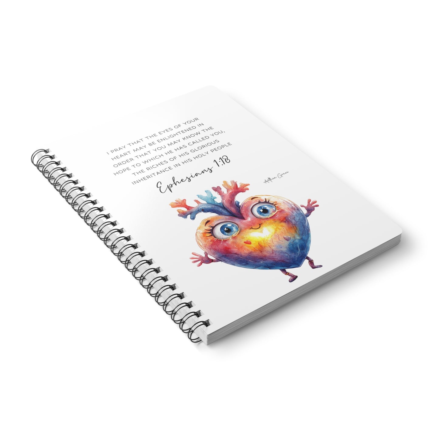 Ephesians 1:18 Spiral A5 Notebook