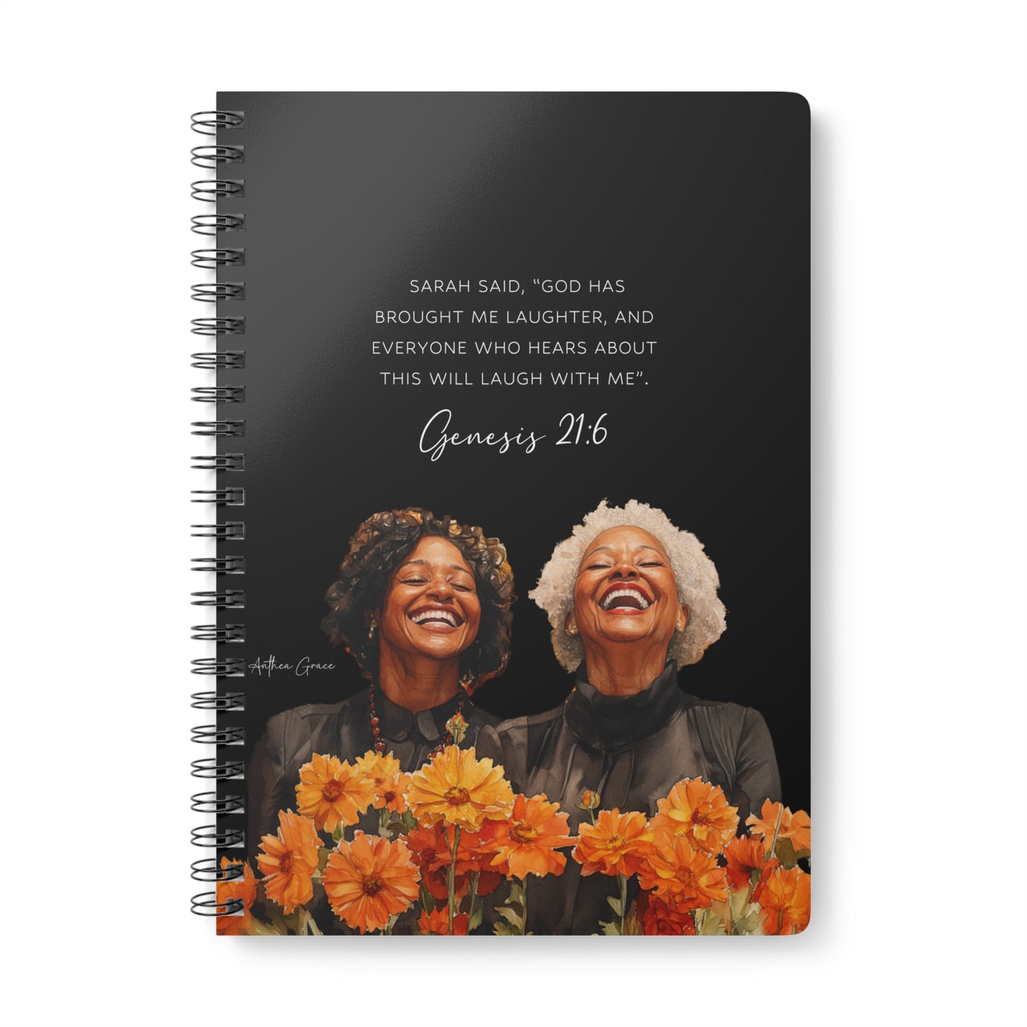Genesis 21:6 Spiral A5 Notebook