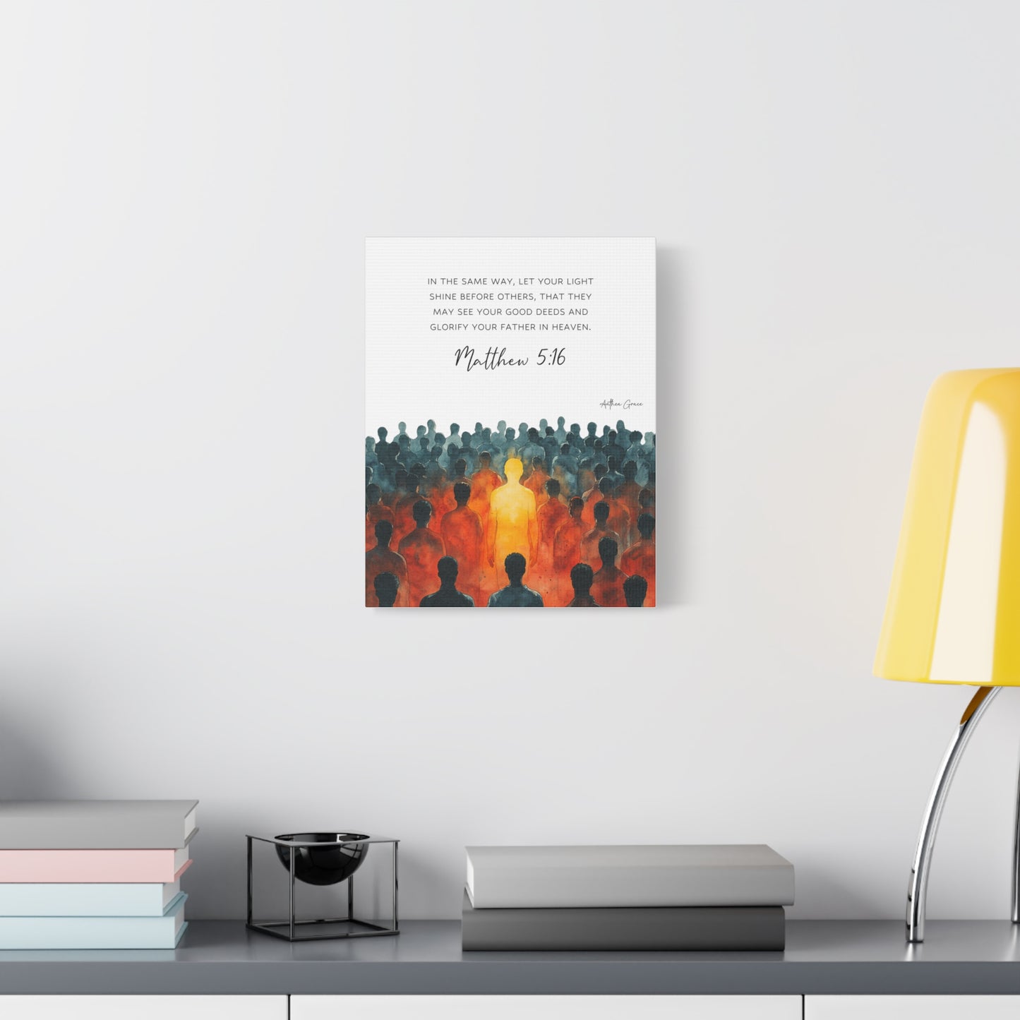 Matthew 5:16 Wall Art Canvas