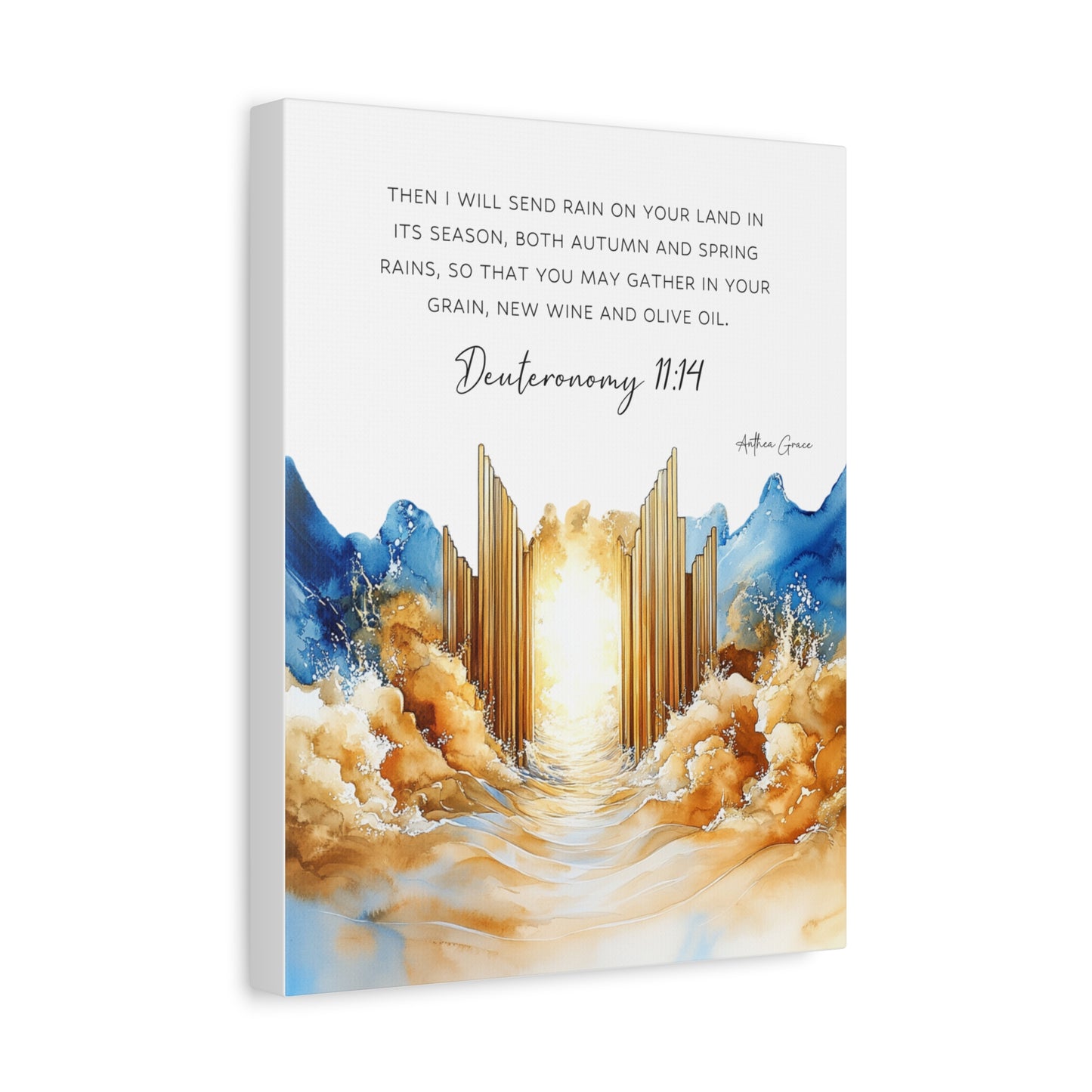 Deuteronomy 11:14 Wall Art Canvas