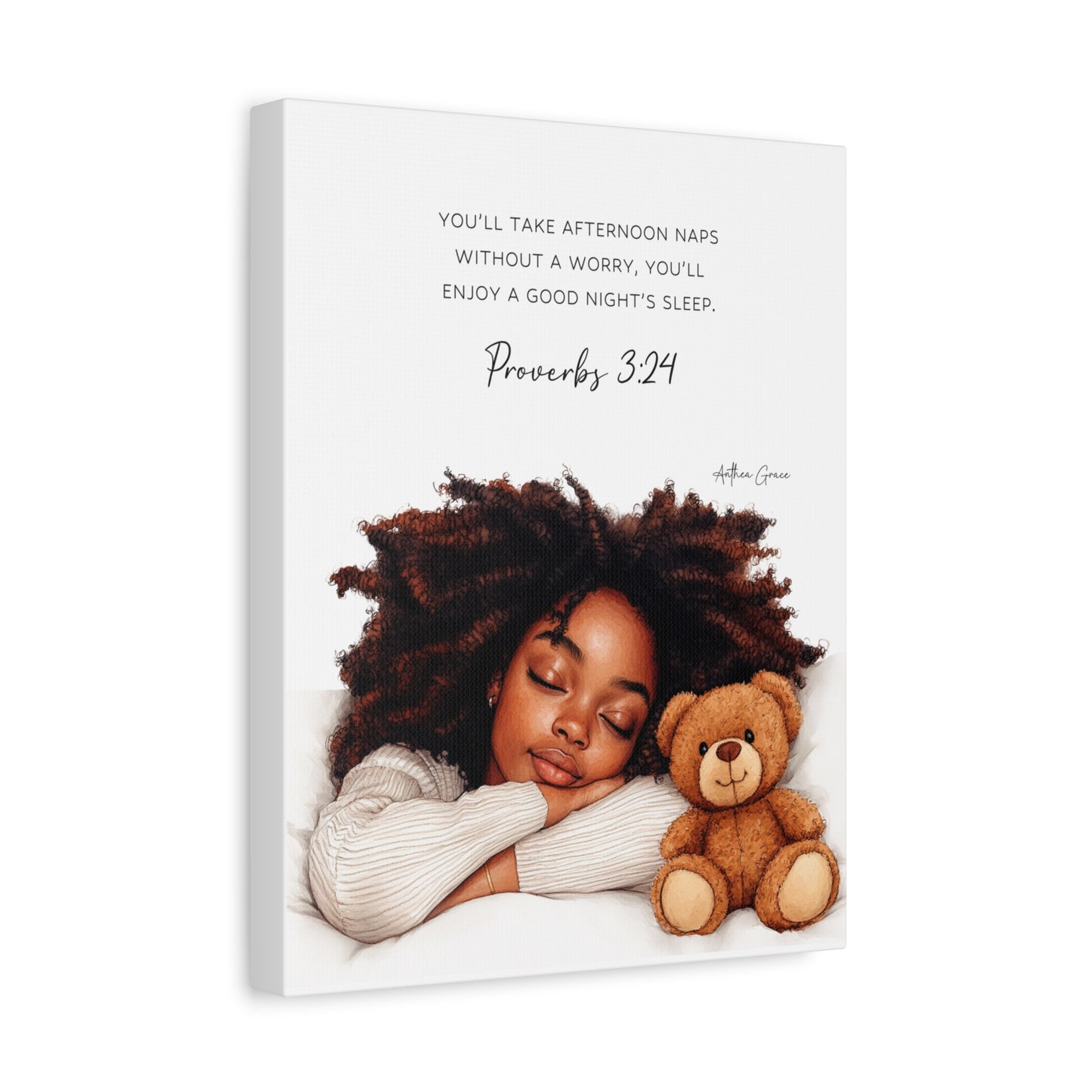 Proverbs 3:24 Wall Art Canvas