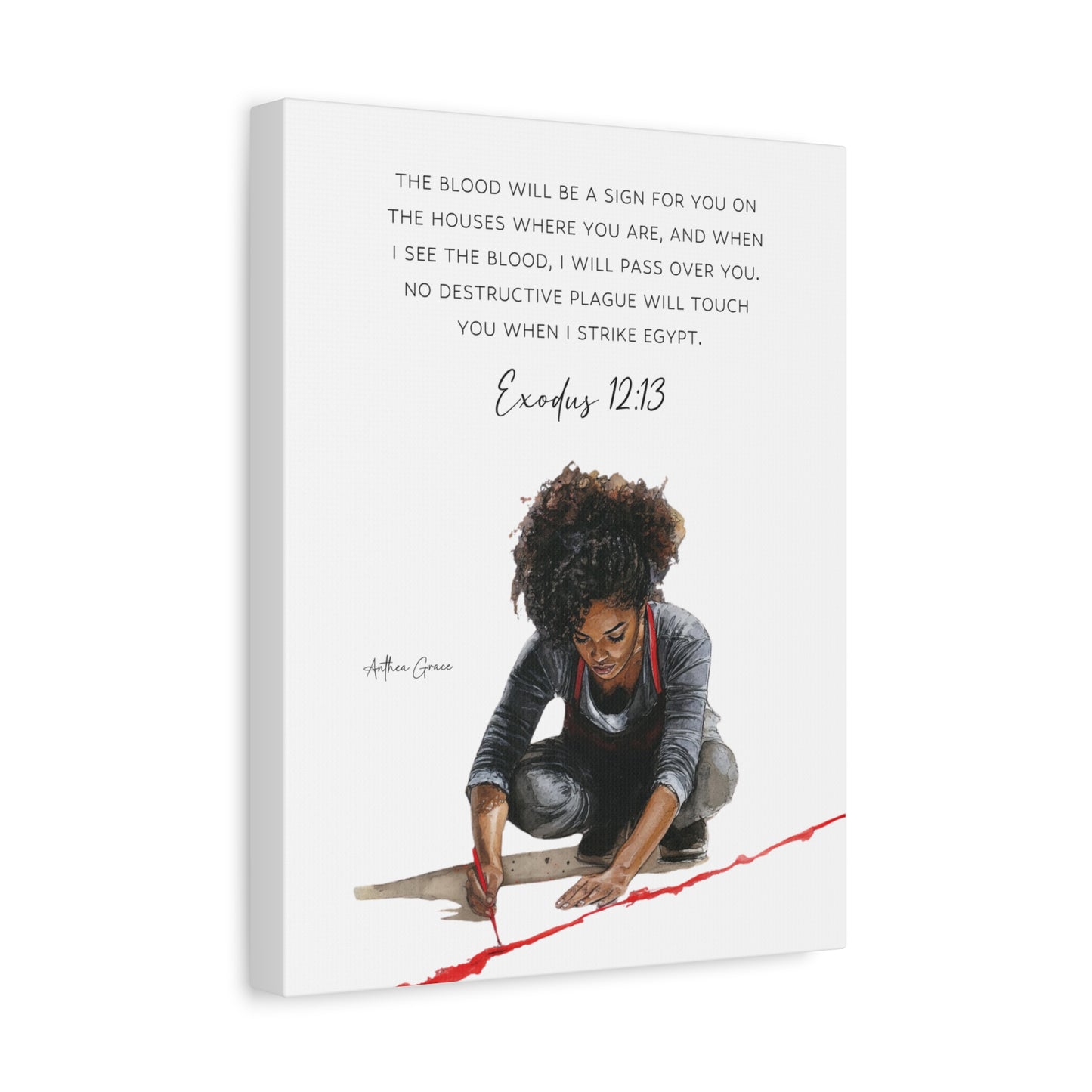Exodus 12:13 Wall Art Canvas