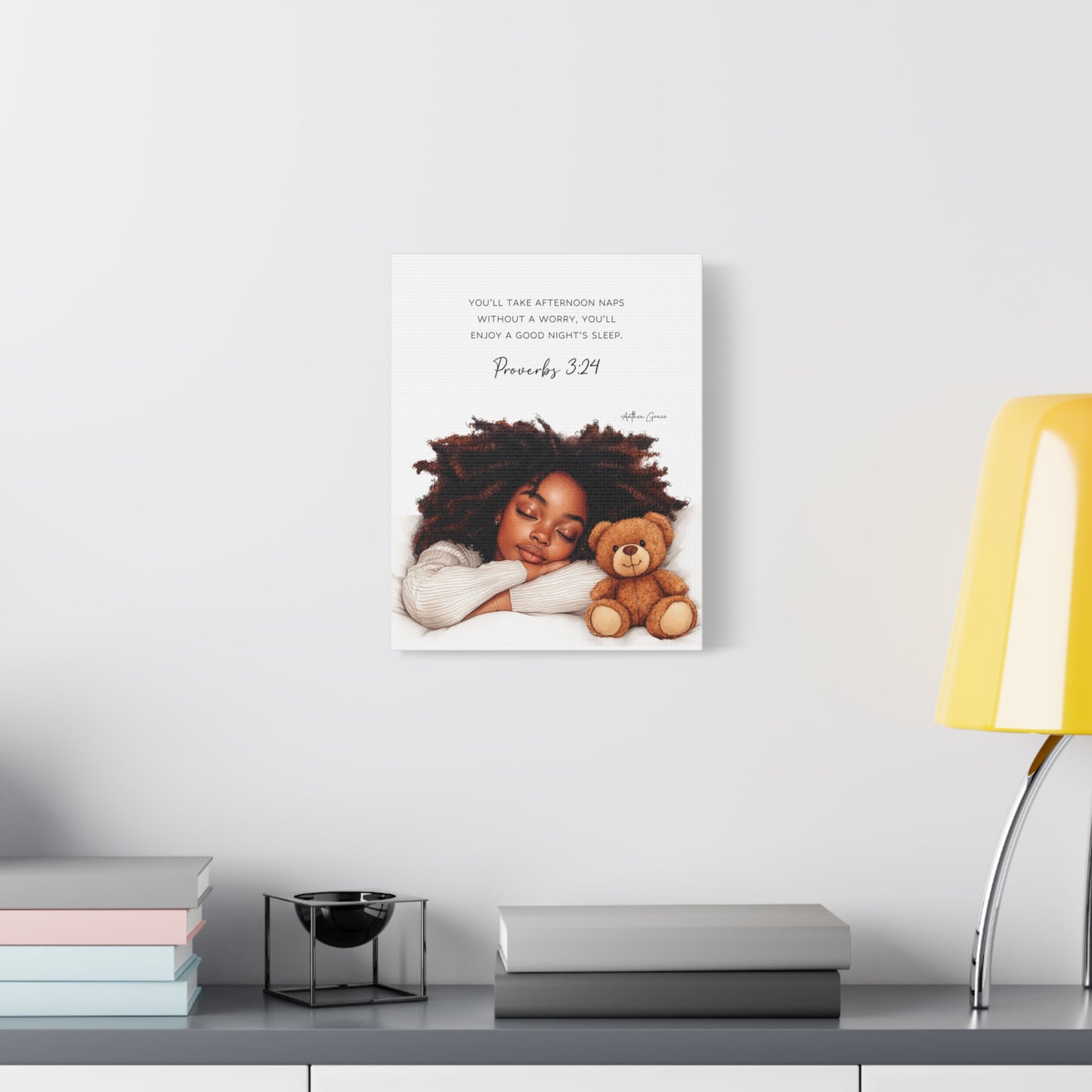 Proverbs 3:24 Wall Art Canvas