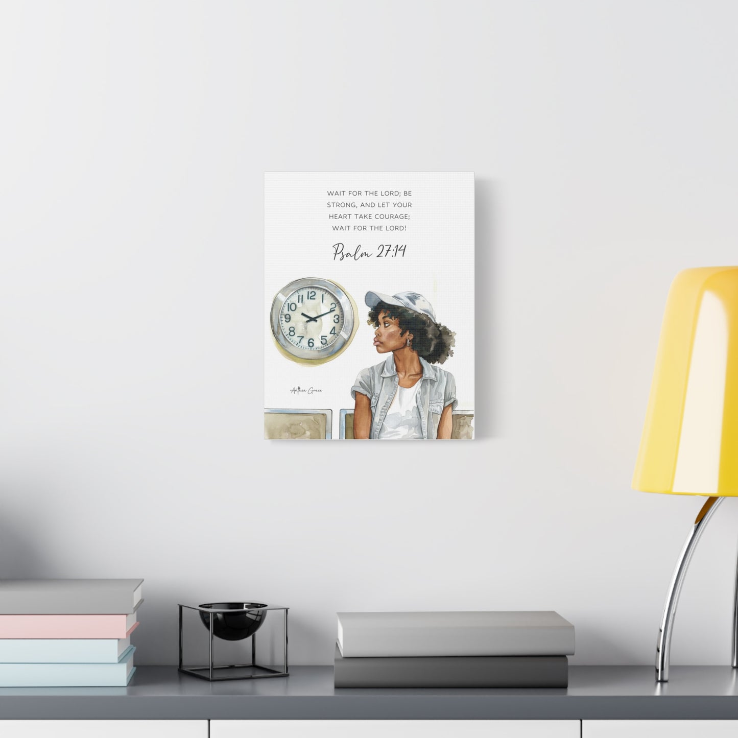 Psalm 27:14 Wall Art Canvas