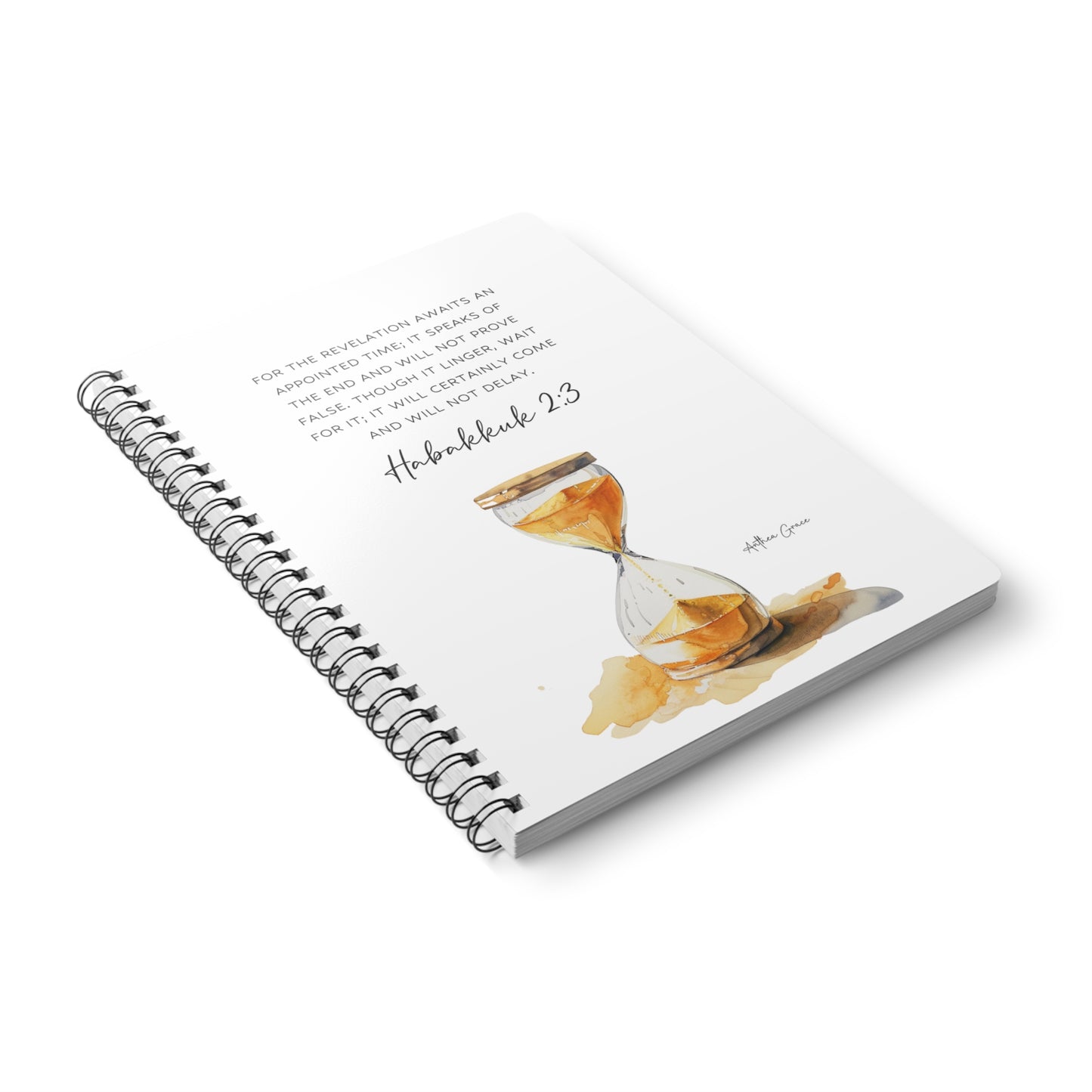 Habakkuk 2:3 Spiral A5 Notebook