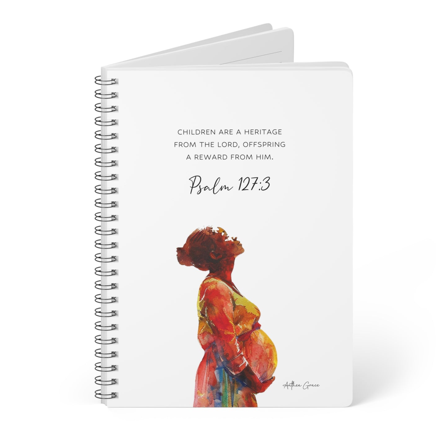 Psalm 127:3 Spiral A5 Notebook