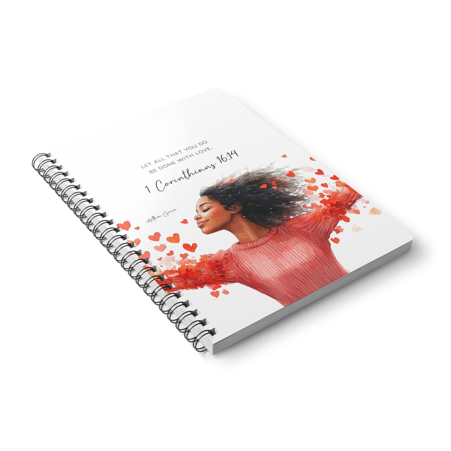 1 Corinthians 16:14 Spiral A5 Notebook