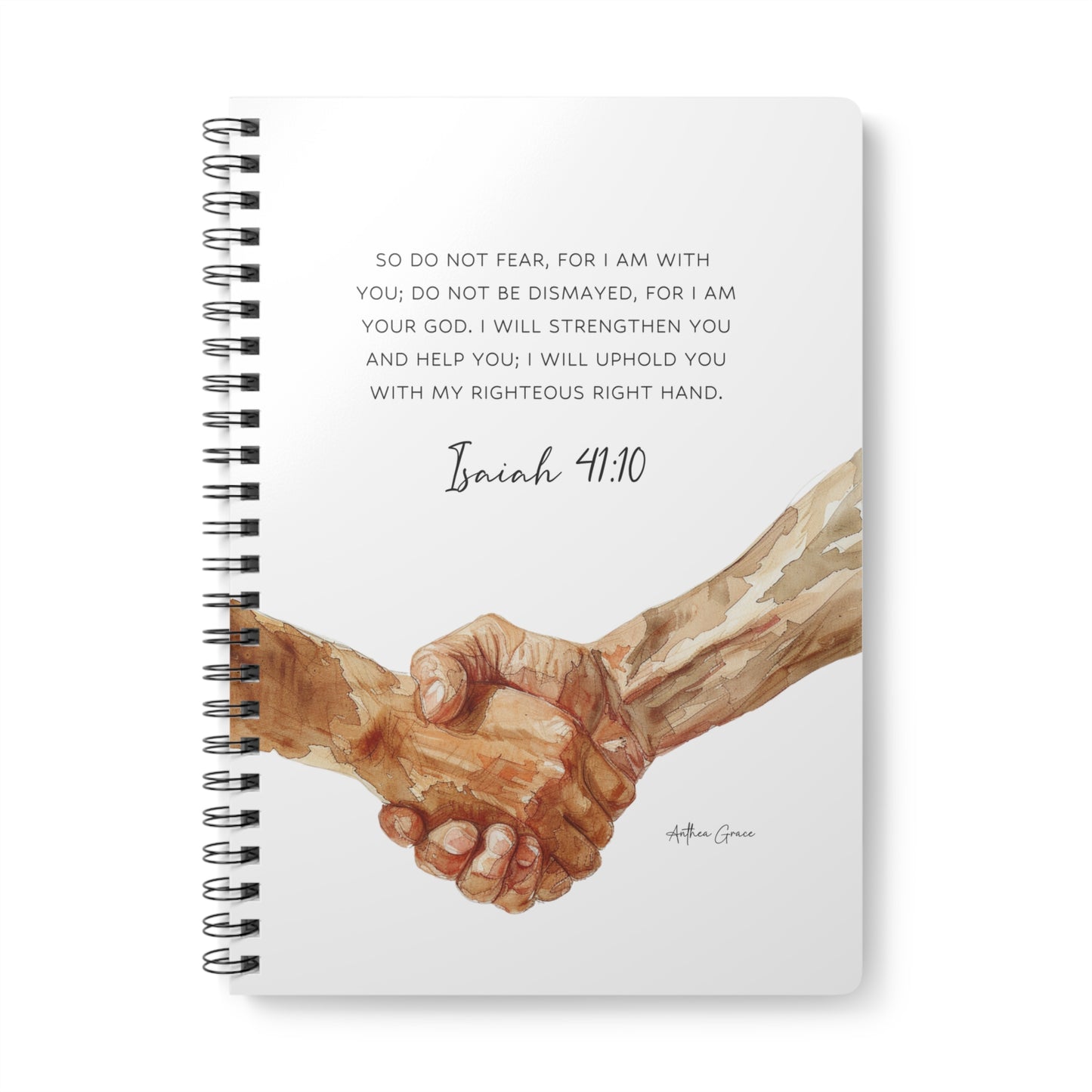 Isaiah 41:10 Spiral A5 Notebook