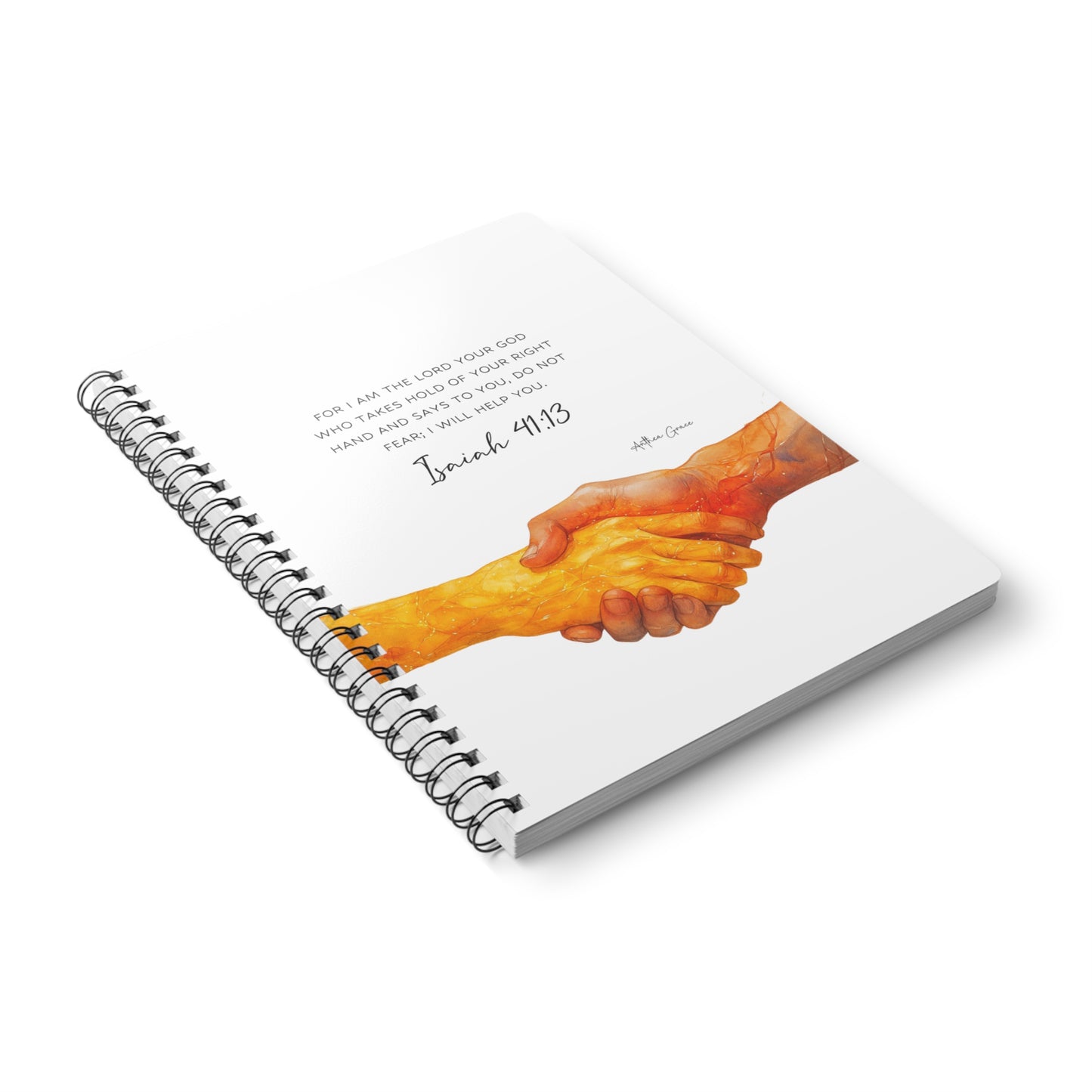 Isaiah 41:13 Spiral A5 Notebook