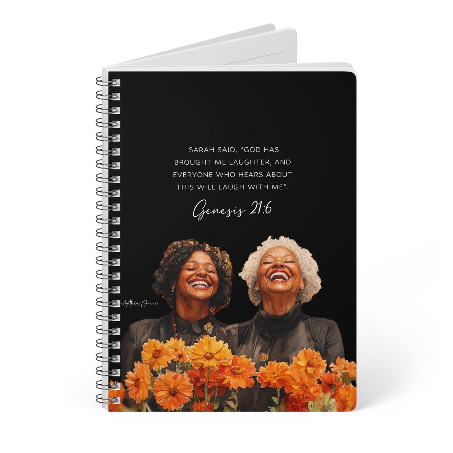 Genesis 21:6 Spiral A5 Notebook