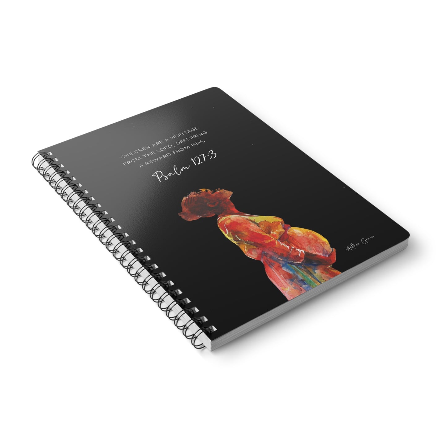 Psalm 127:3 Spiral A5 Notebook