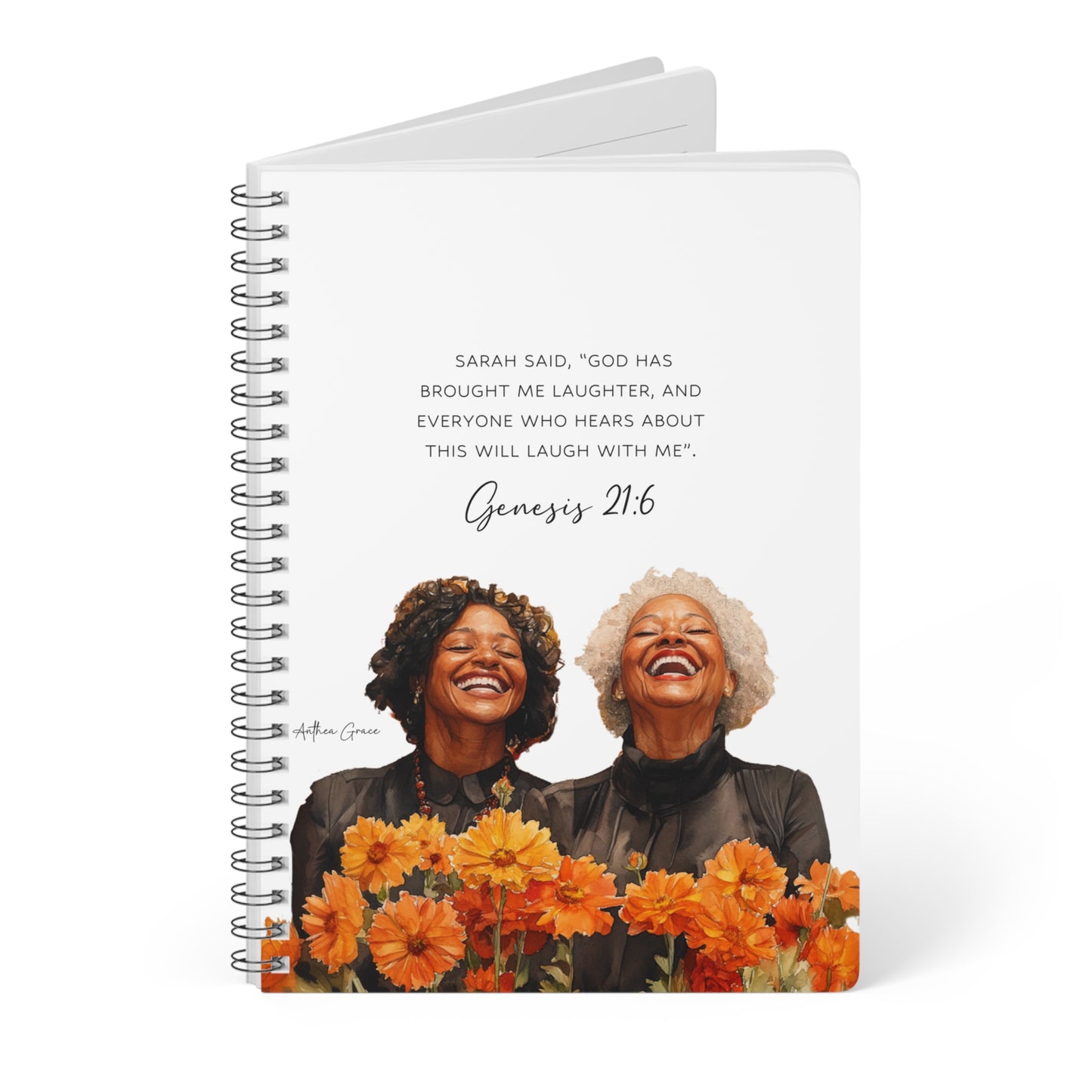 Genesis 21:6 Spiral A5 Notebook