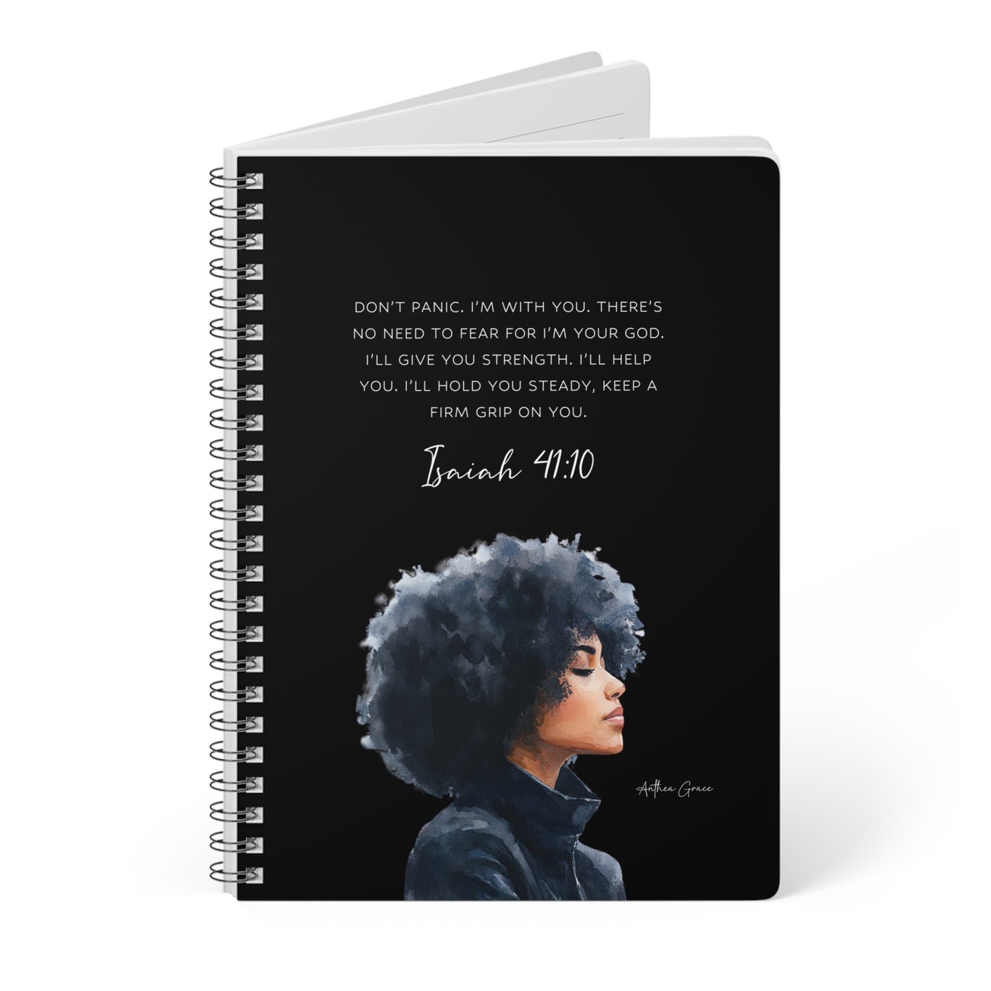 Isaiah 41:10 Spiral A5 Notebook