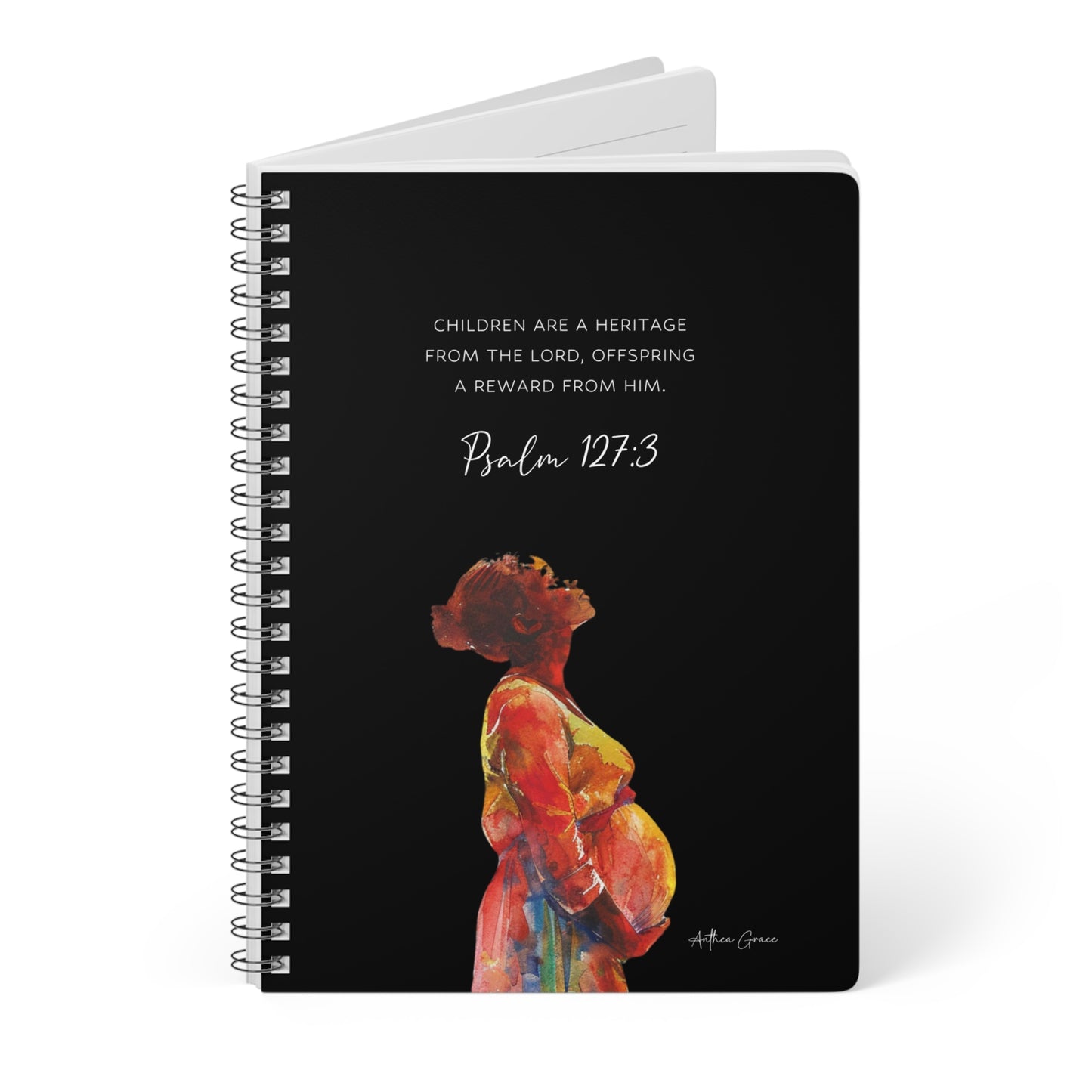 Psalm 127:3 Spiral A5 Notebook