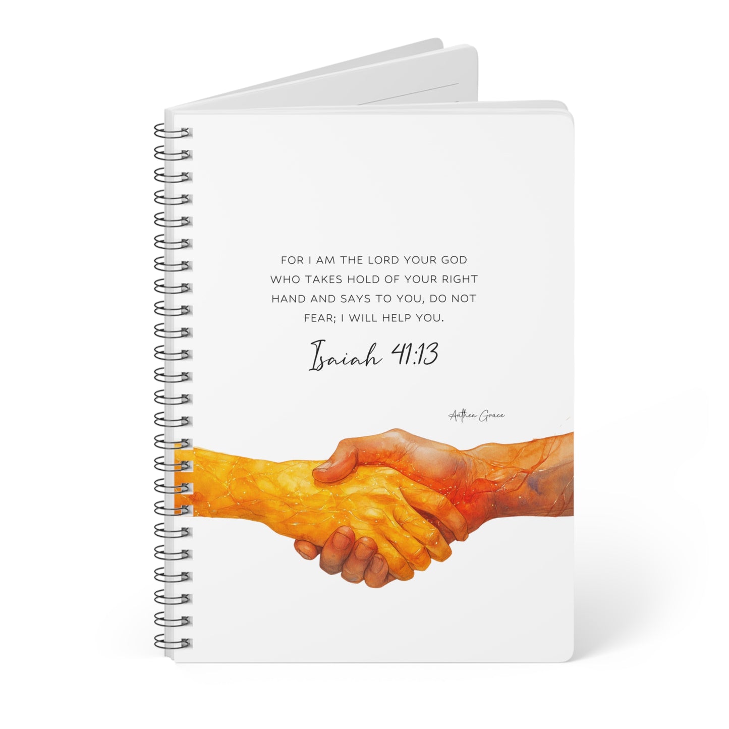 Isaiah 41:13 Spiral A5 Notebook