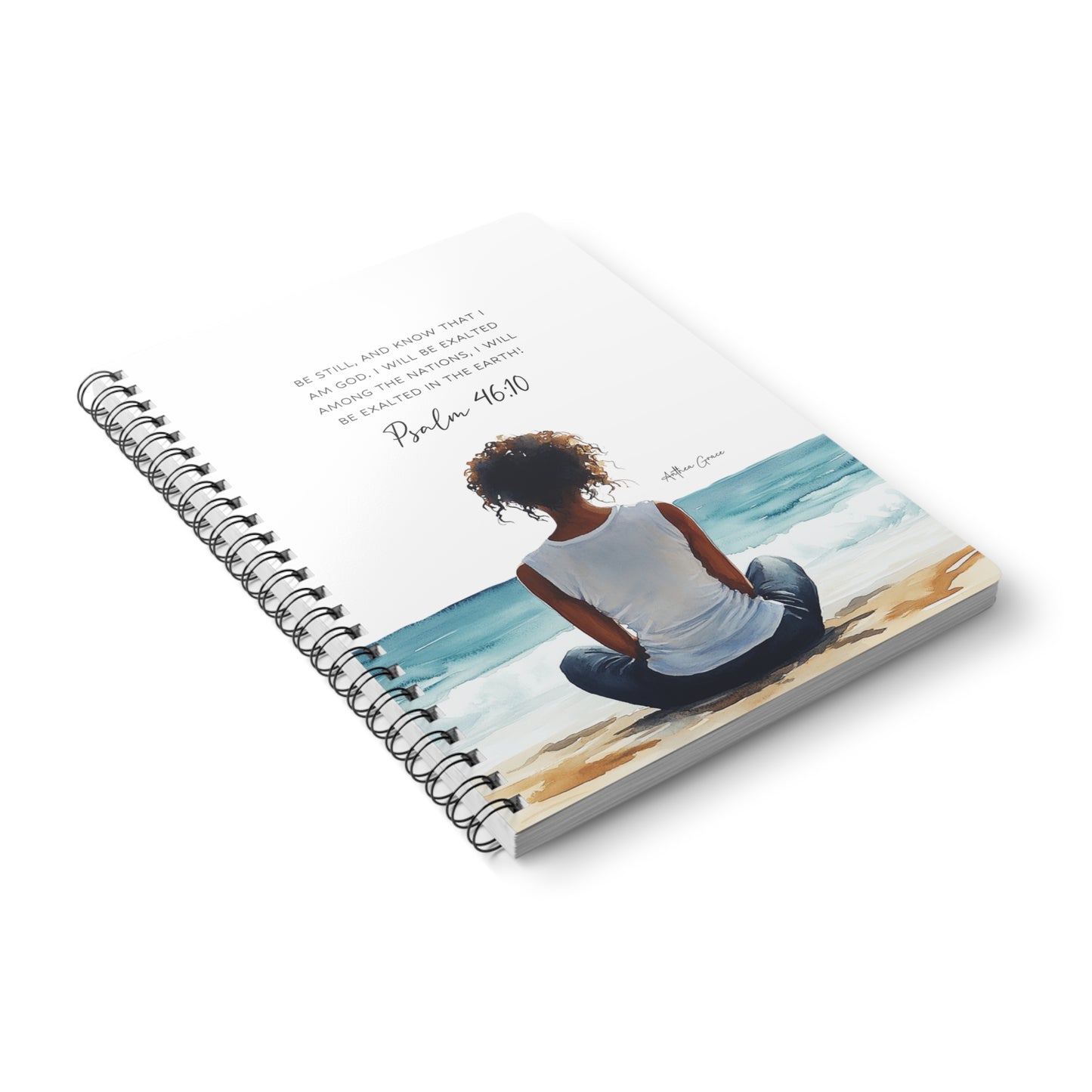 Psalm 46:10 Spiral A5 Notebook