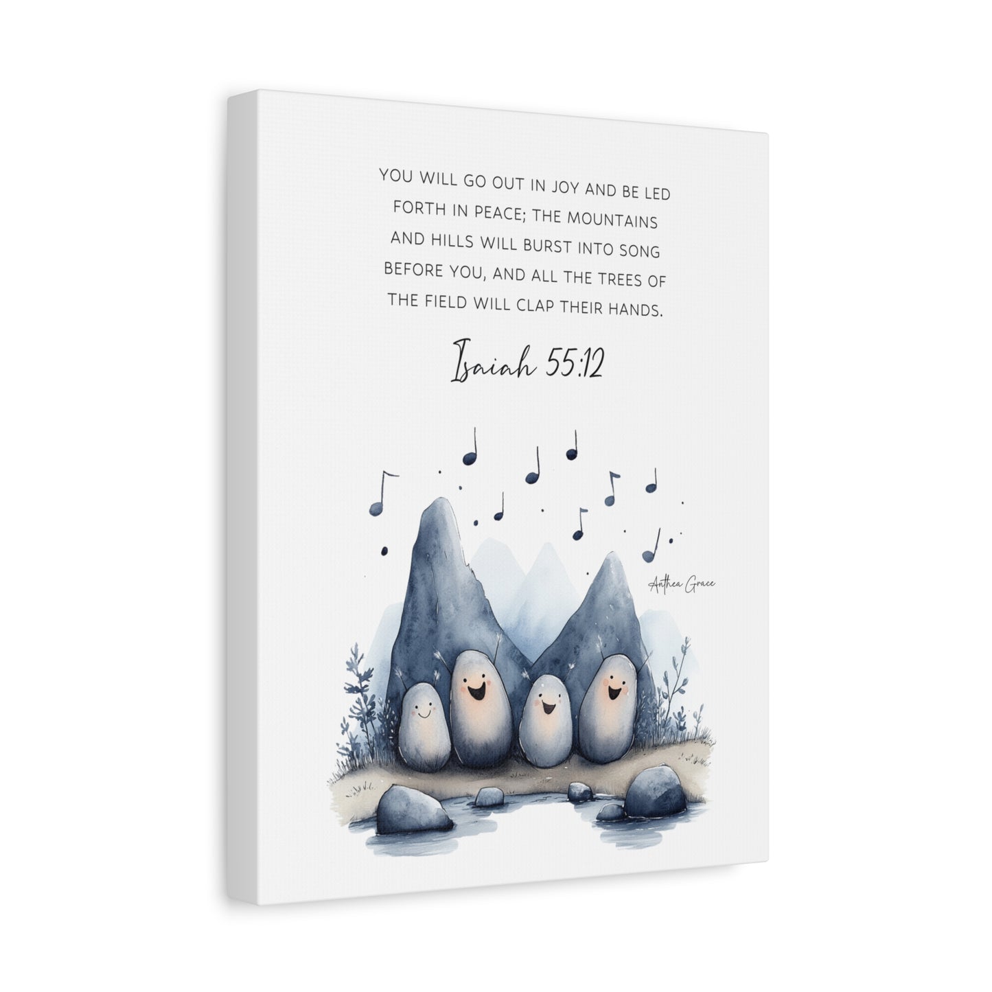 Isaiah 55:12 Wall Art Canvas