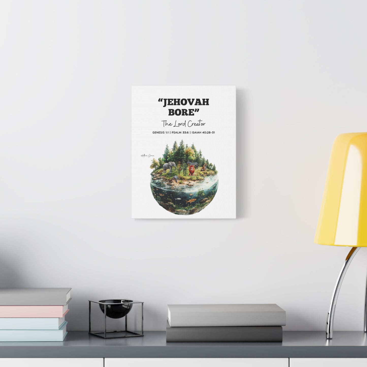 Jehovah Bore Wall Art Canvas