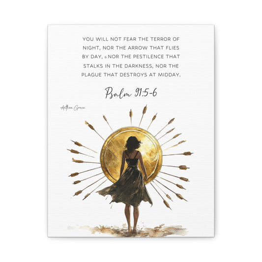Psalm 91:5-6 Wall Art Canvas