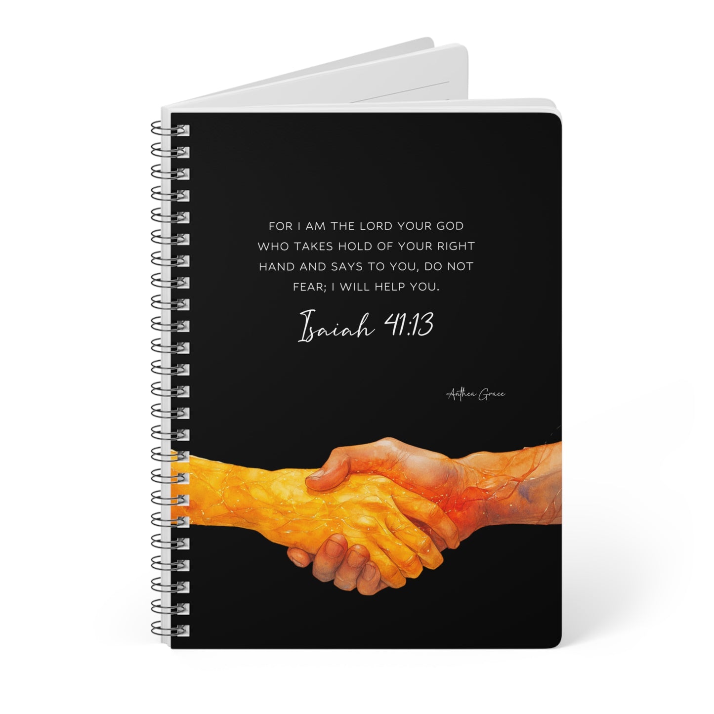 Isaiah 41:13 Spiral A5 Notebook