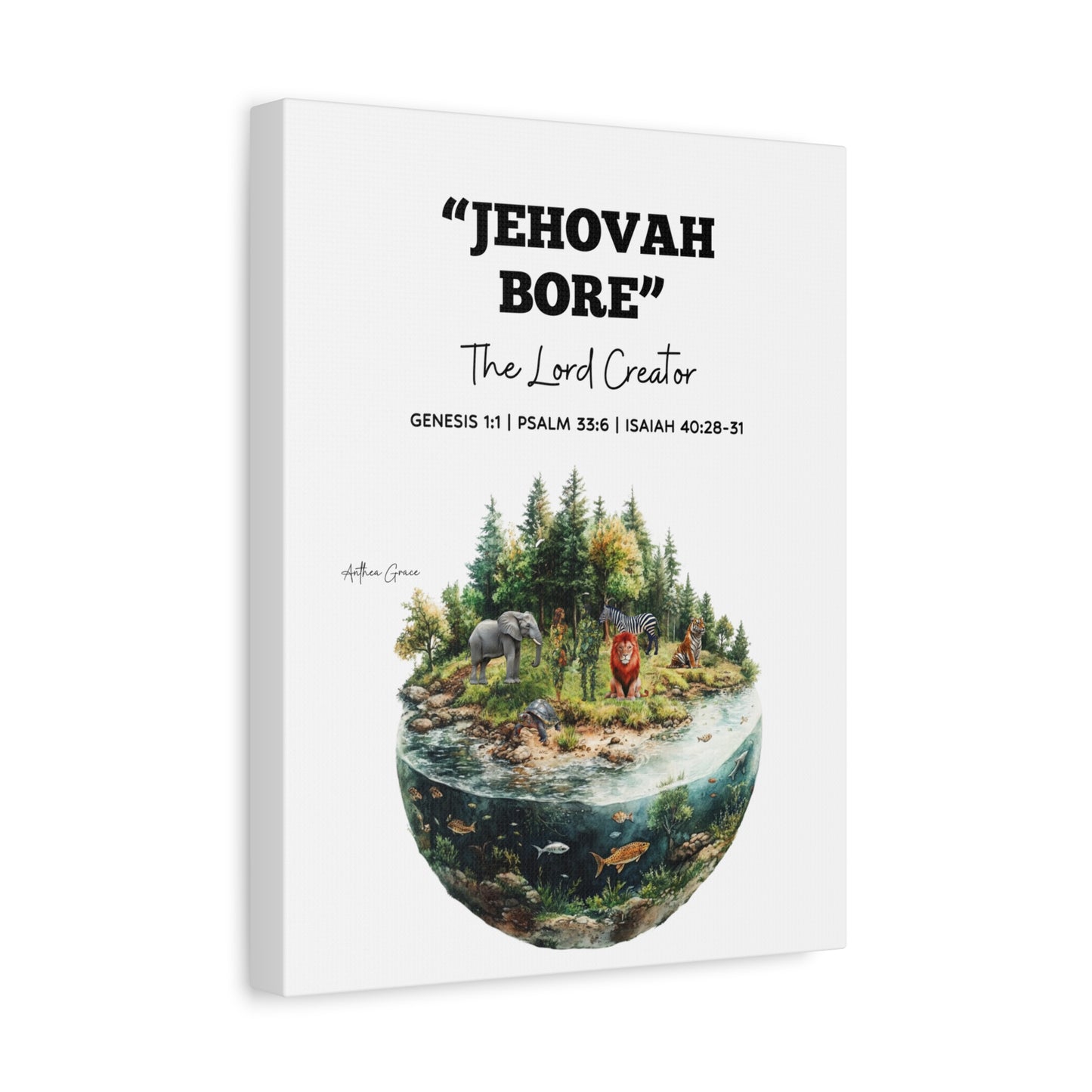 Jehovah Bore Wall Art Canvas