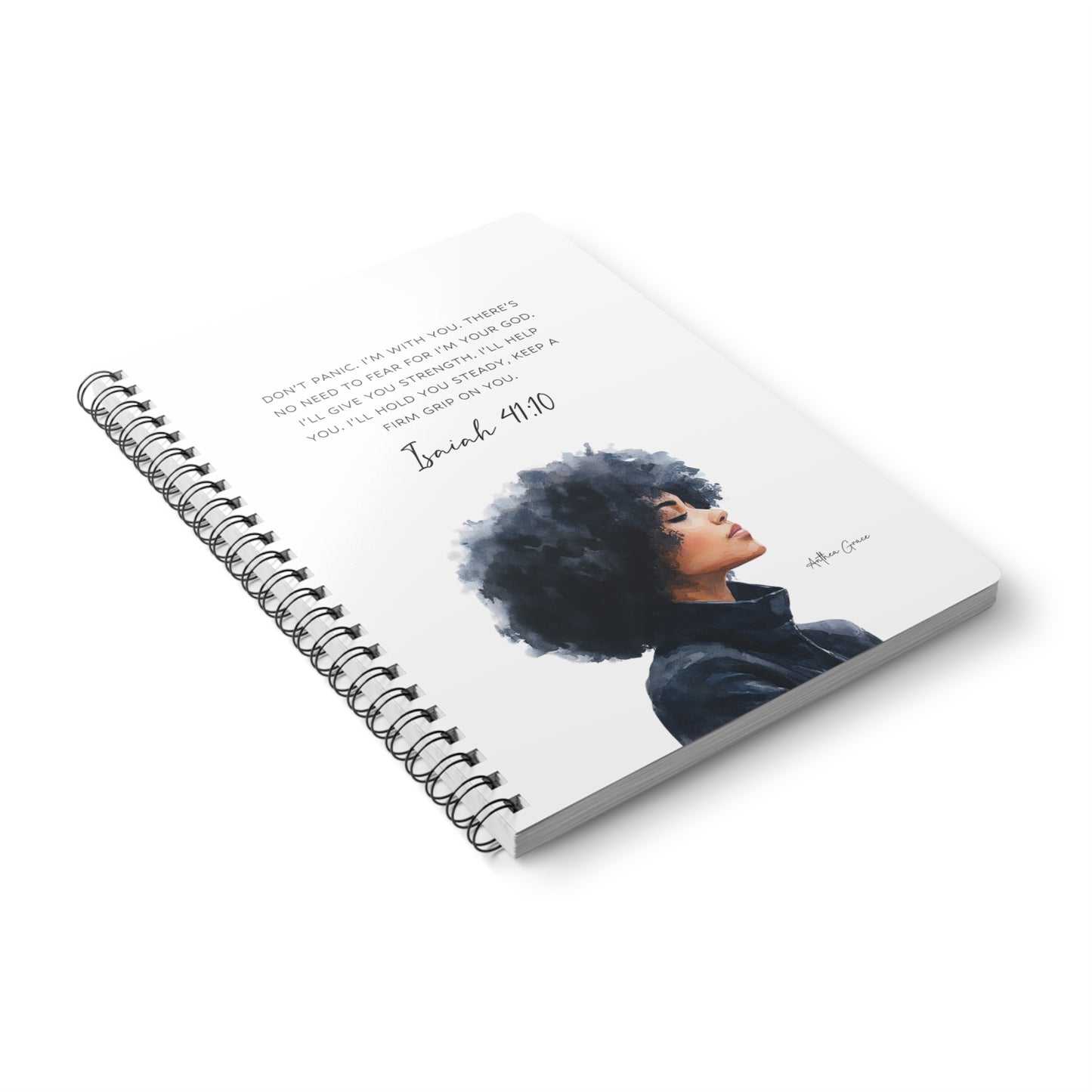 Isaiah 41:10 Spiral A5 Notebook