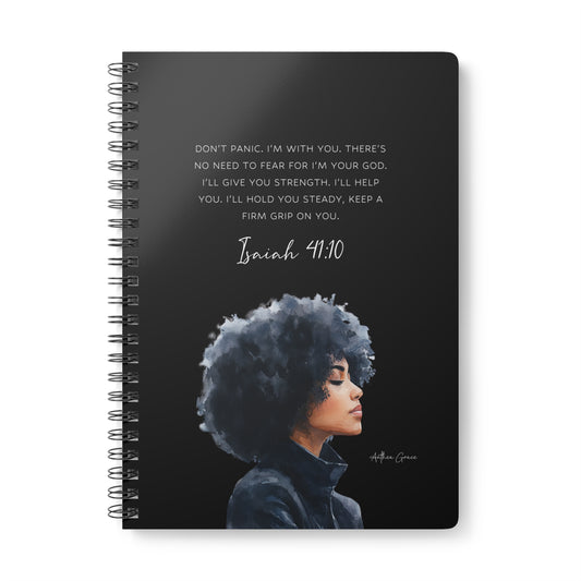Isaiah 41:10 Spiral A5 Notebook