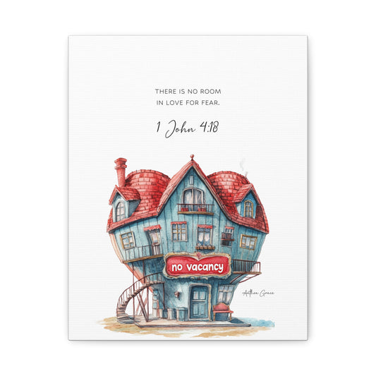 1 John 4:18 Wall Art Canvas