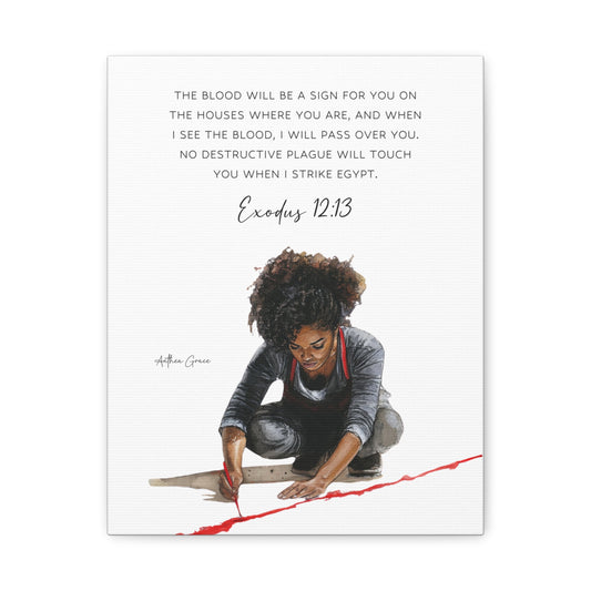 Exodus 12:13 Wall Art Canvas