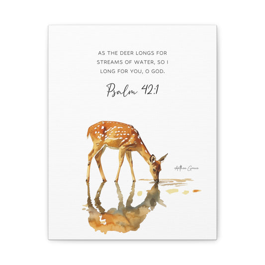 Psalm 42:1 Wall Art Canvas