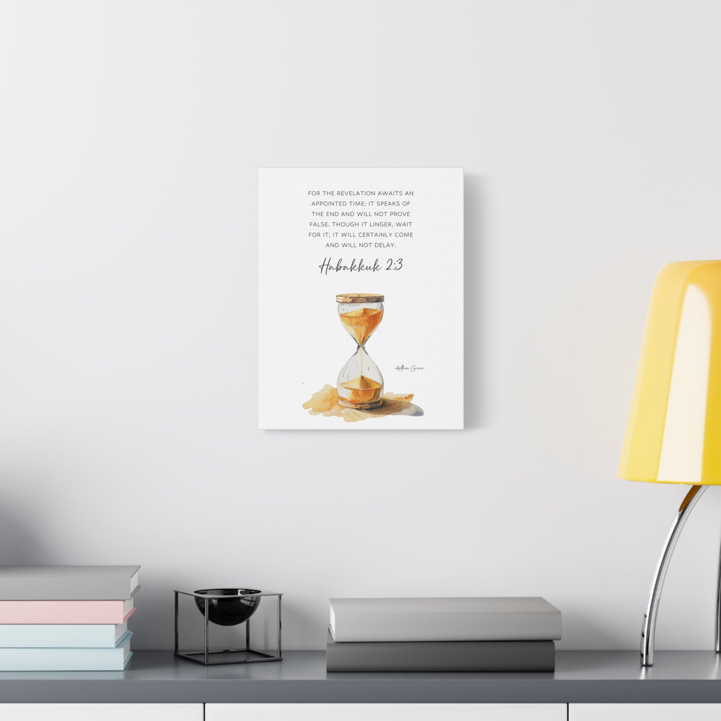 Habakkuk 2:3 Wall Art Canvas