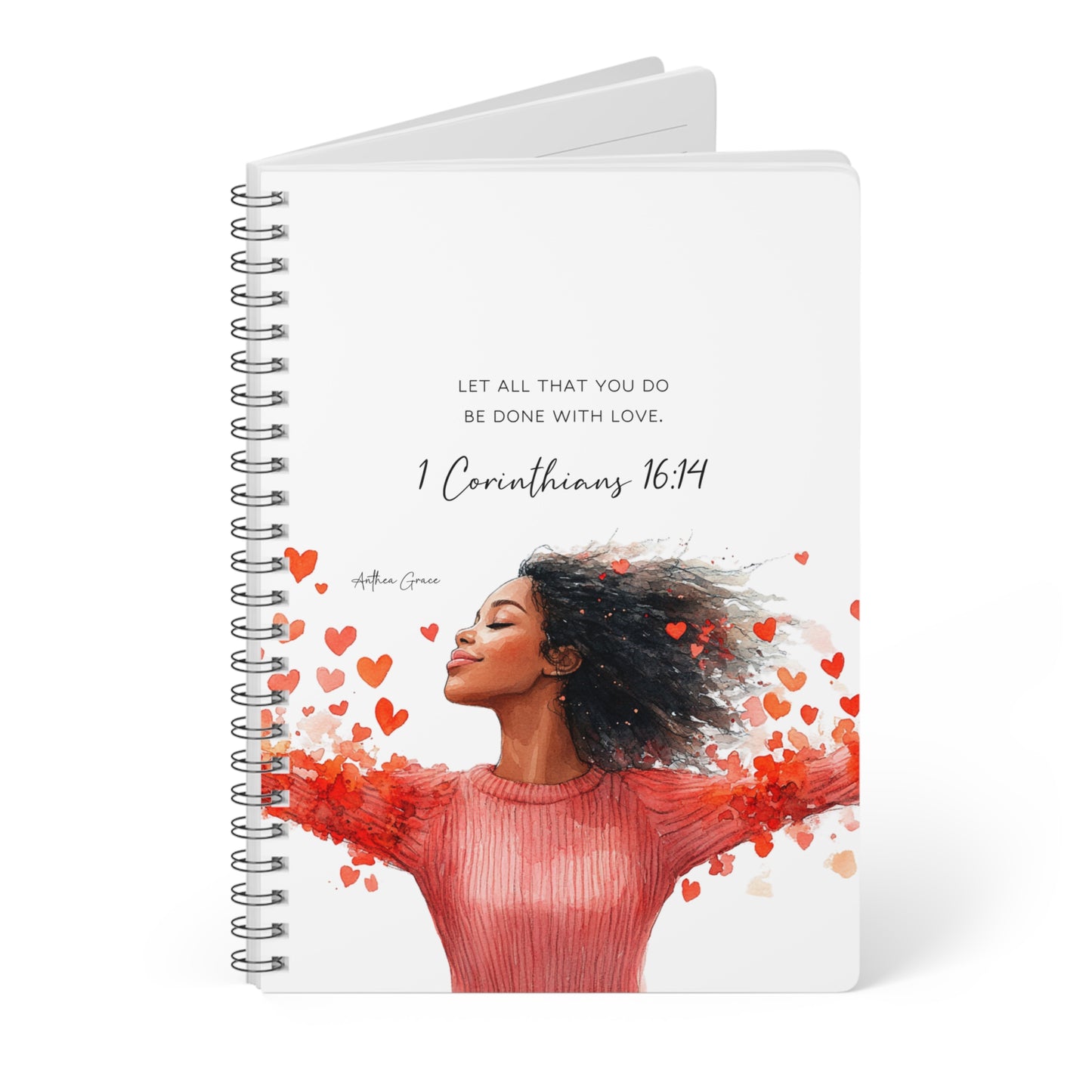 1 Corinthians 16:14 Spiral A5 Notebook