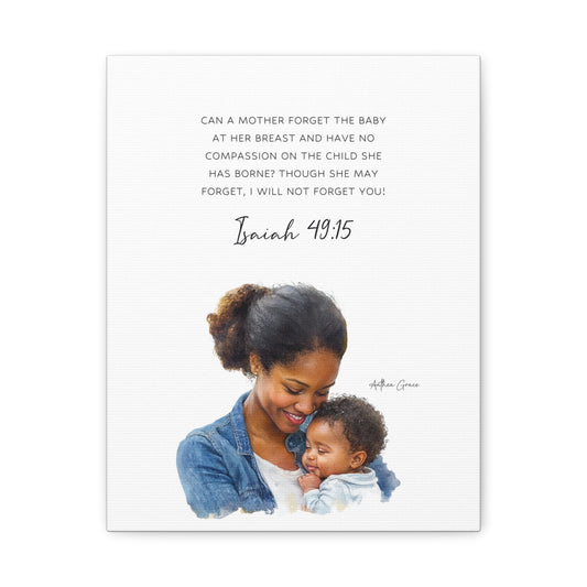 Isaiah 49:15 Wall Art Canvas