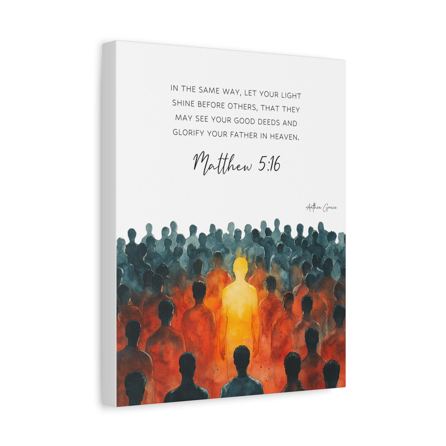 Matthew 5:16 Wall Art Canvas