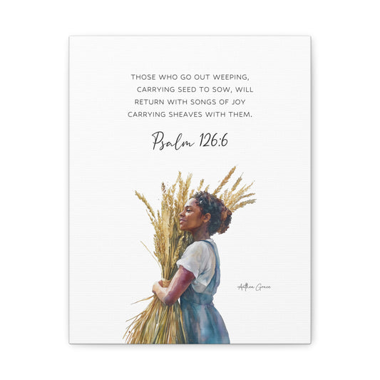 Psalm 126:6 Wall Art Canvas