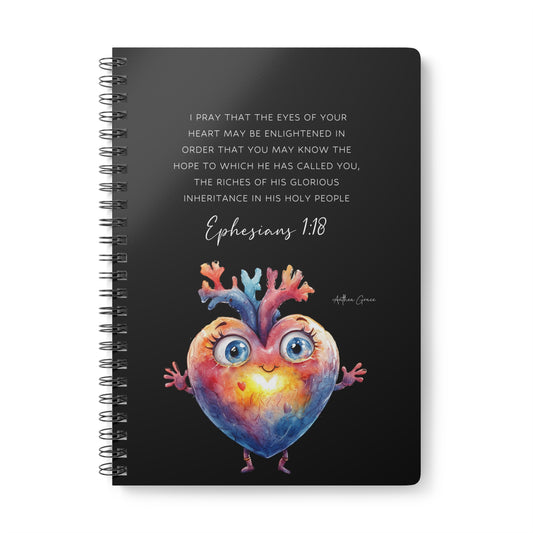 Ephesians 1:18 Spiral A5 Notebook
