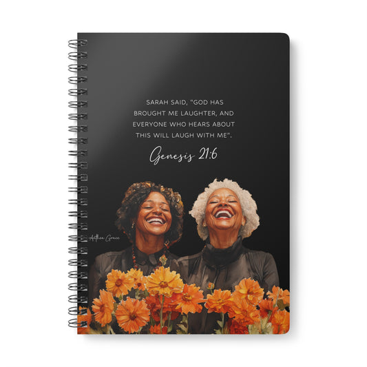 Genesis 21:6 Spiral A5 Notebook