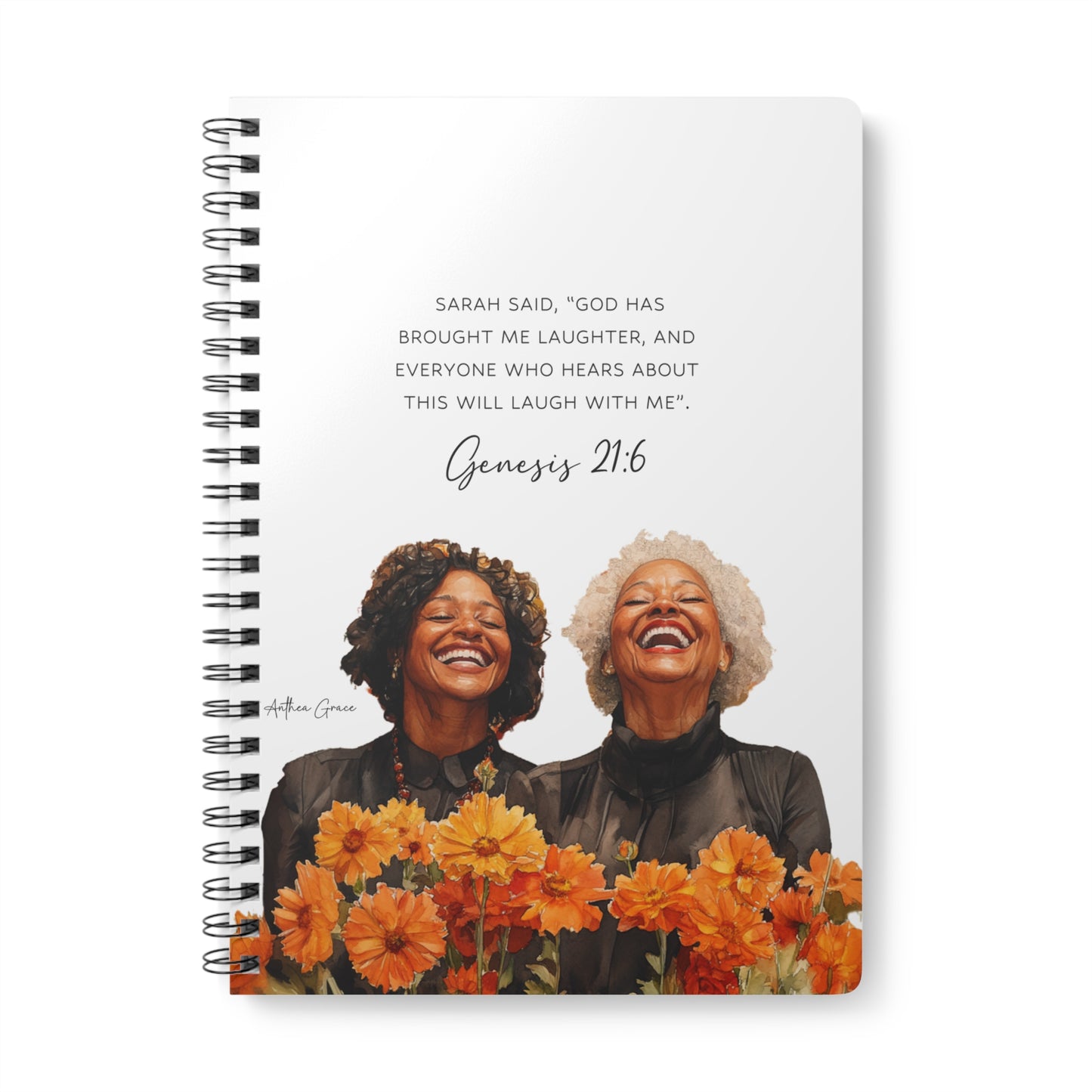 Genesis 21:6 Spiral A5 Notebook