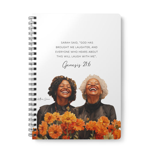 Genesis 21:6 Spiral A5 Notebook