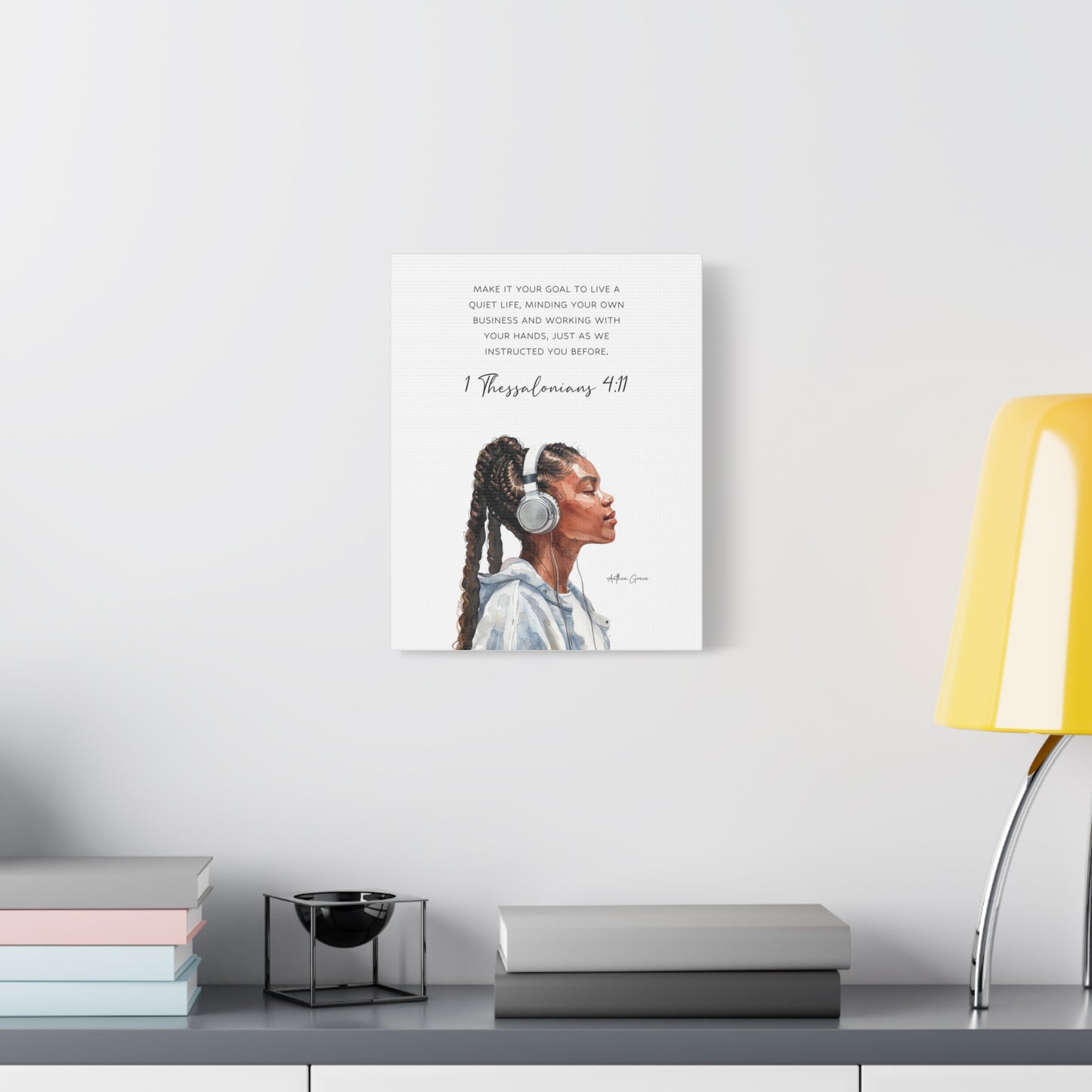 1 Thessalonians 4:11 Wall Art Canvas