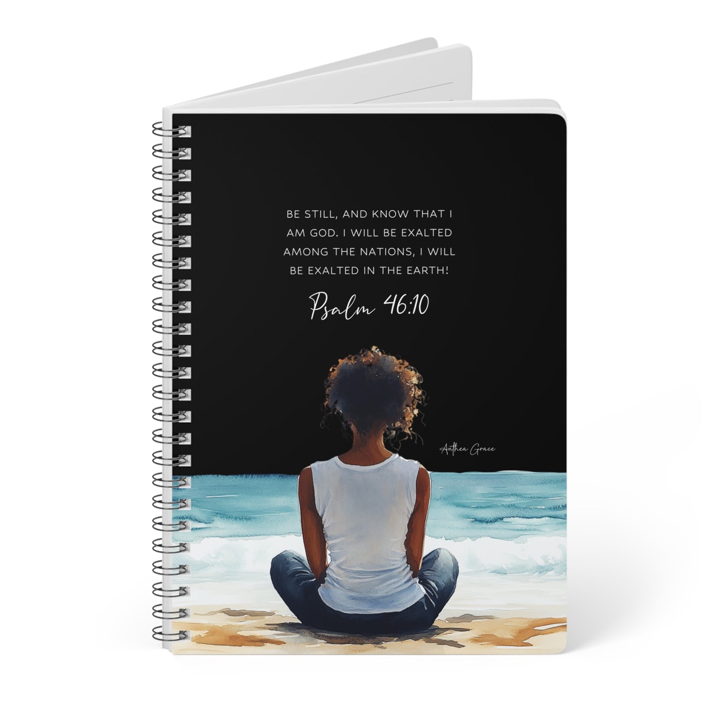 Psalm 46:10 Spiral A5 Notebook