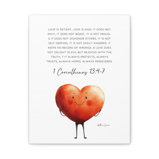 1 Corinthians 13:4-7 8 Wall Art Canvas