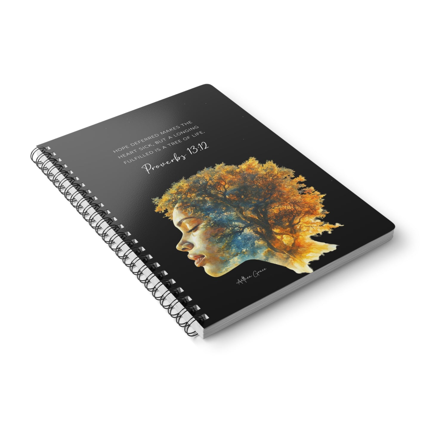 Proverbs 13:12 Spiral A5 Notebook