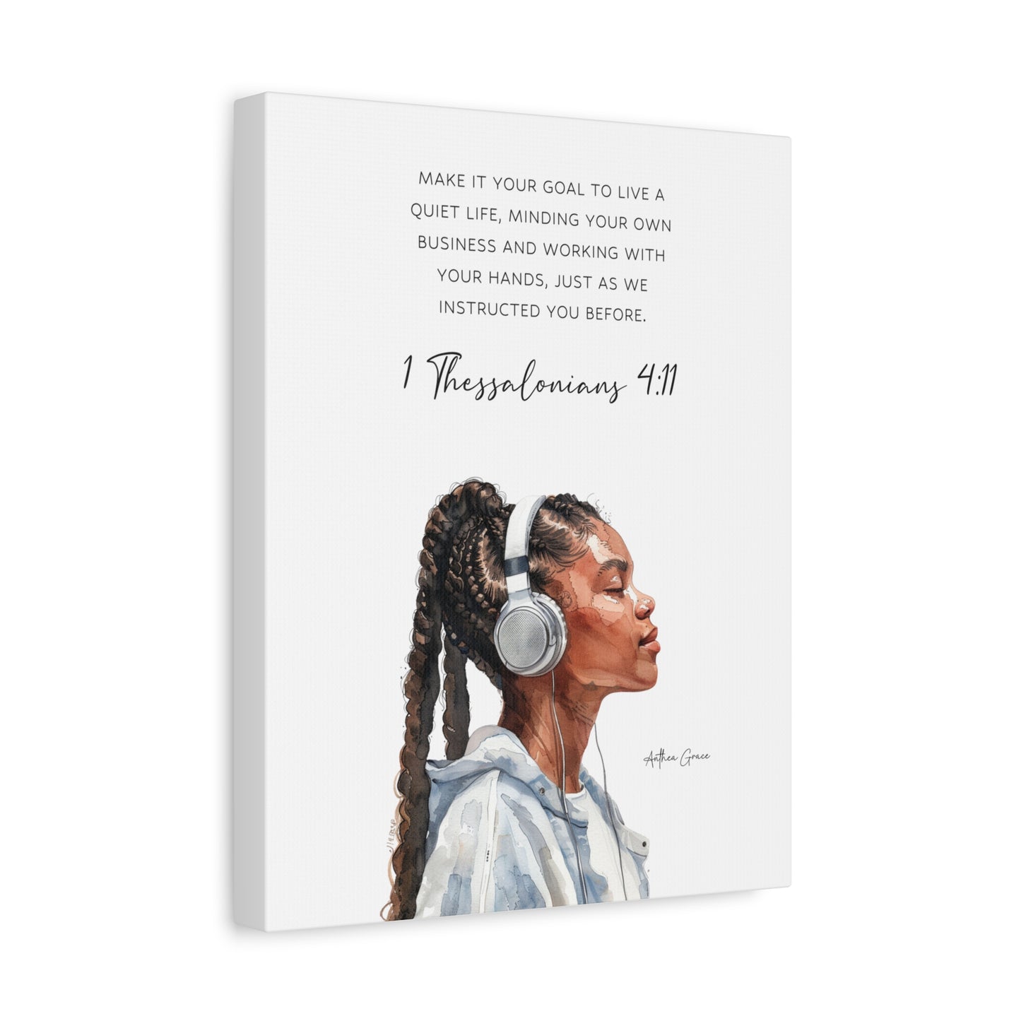 1 Thessalonians 4:11 Wall Art Canvas