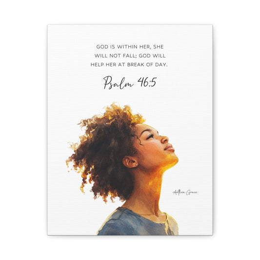 Psalm 46:5 Wall Art Canvas