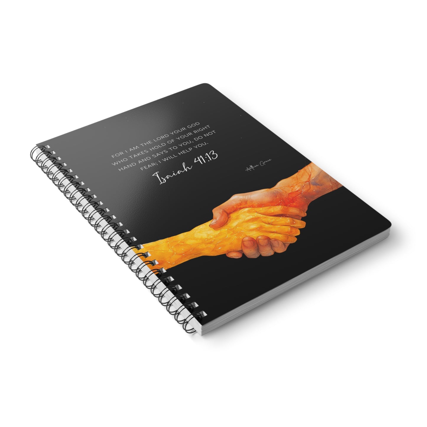 Isaiah 41:13 Spiral A5 Notebook
