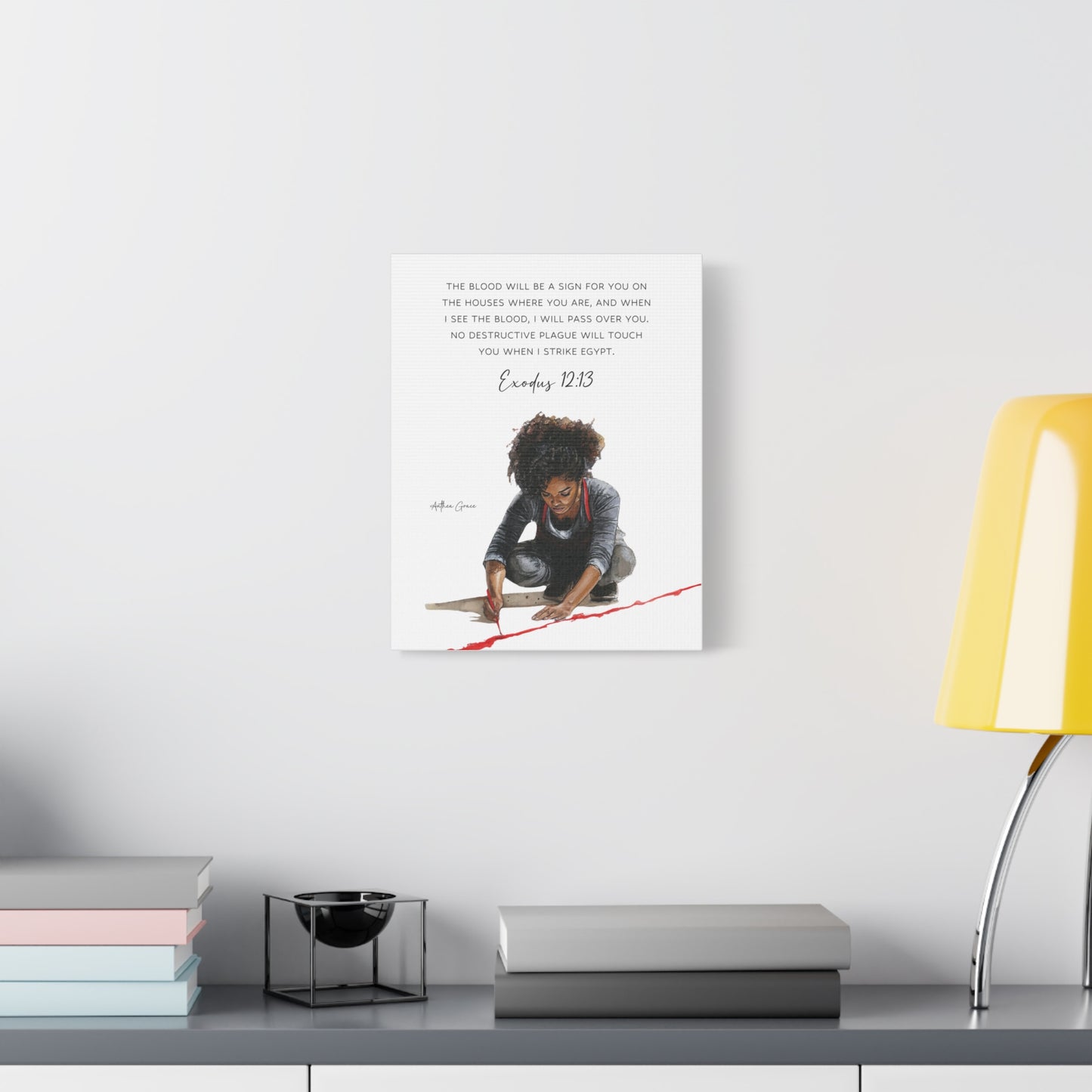 Exodus 12:13 Wall Art Canvas
