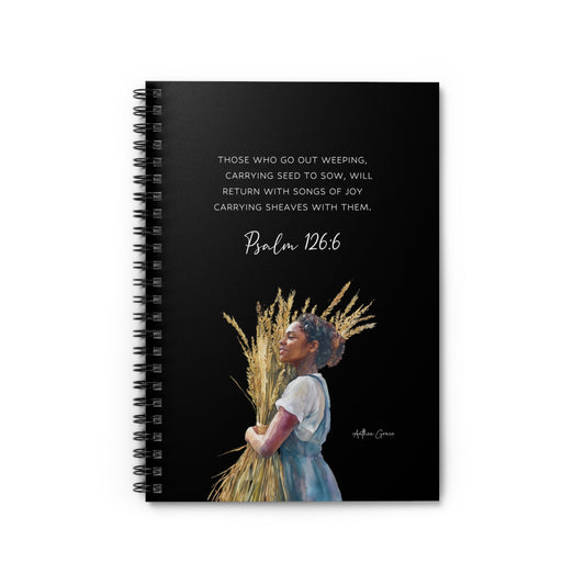 Copy of Inspiring Spiral Notebook , Psalm 126:6, Motivational Journal for Daily Reflection, Faith-based Gift, Christian Planner, Study Diary,